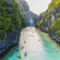 drone view of big lagoon