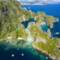 drone view of Big Lagoon and Small Lagoon