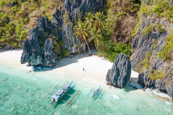 drone view of Entalula Beach