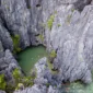 drone view of secret lagoon